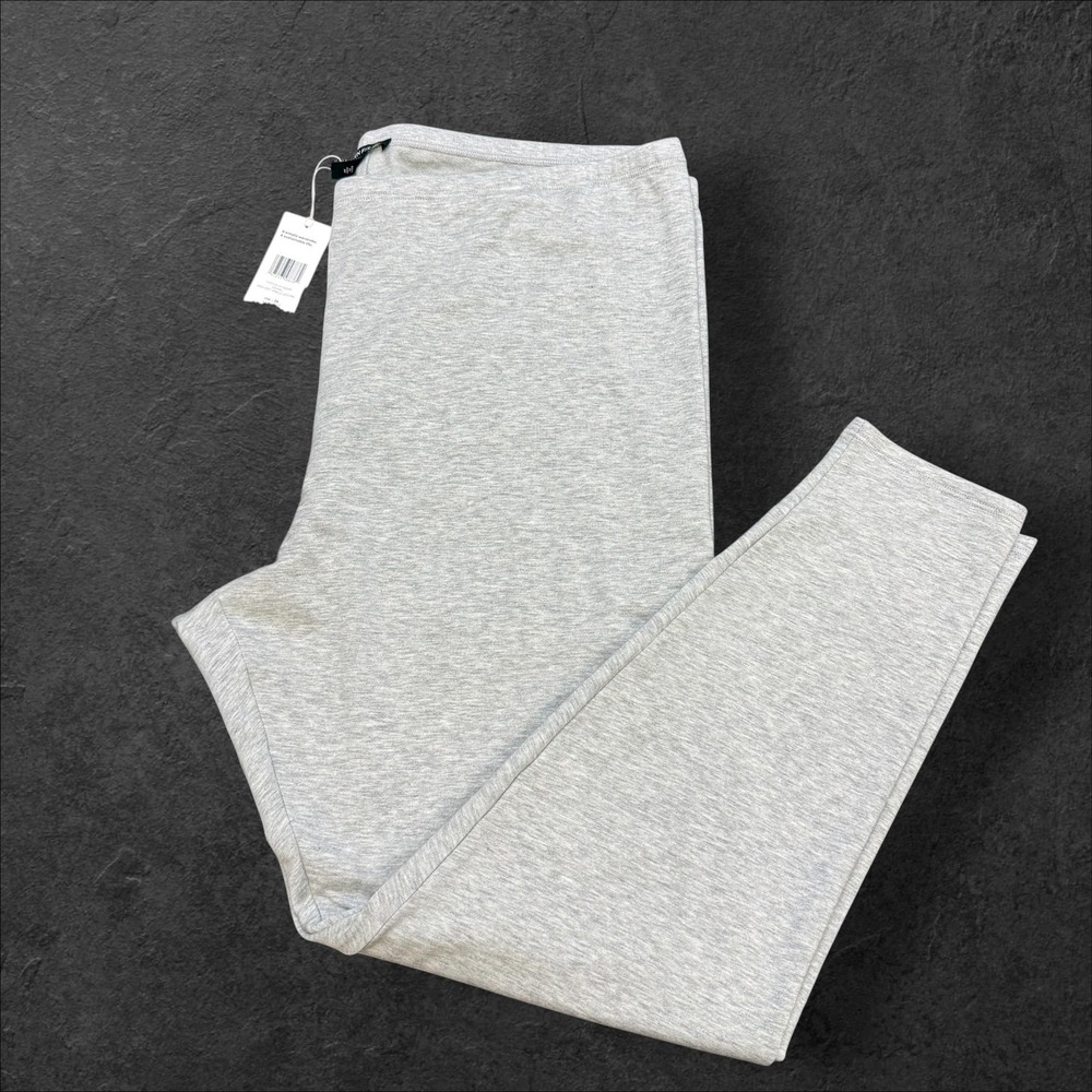 Eileen Fisher High Waist Ankle Legging Dark Pearl Grey Terry Hug 2X F4FYW-P4589M